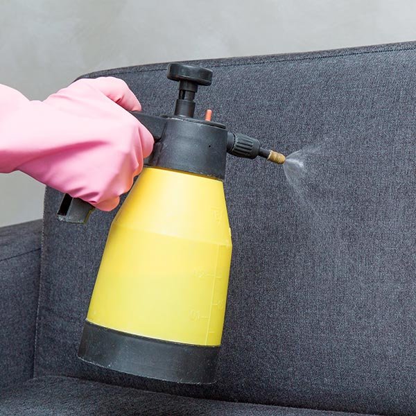 Traitement anti-odeurs et réduction des allergènes sur canapé – Var